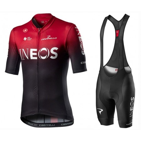 Conjunto Maillot + Culotte Corto con tirantes 2020 TEAM INEOS N001